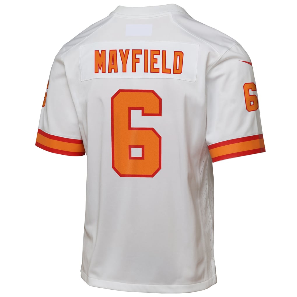 Youth '76 Tampa Bay Buccaneers Baker Mayfield White  Game Jersey - Image 4