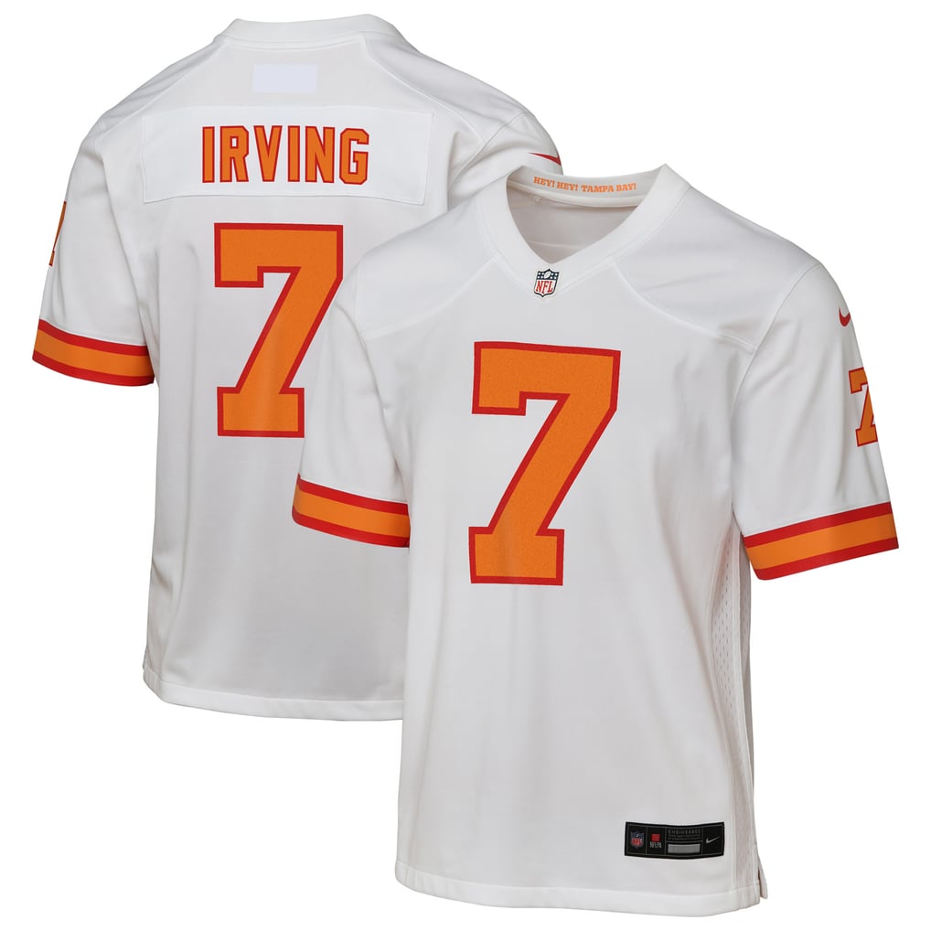 Youth '76 Tampa Bay Buccaneers Bucky Irving White  Game Jersey - Image 2