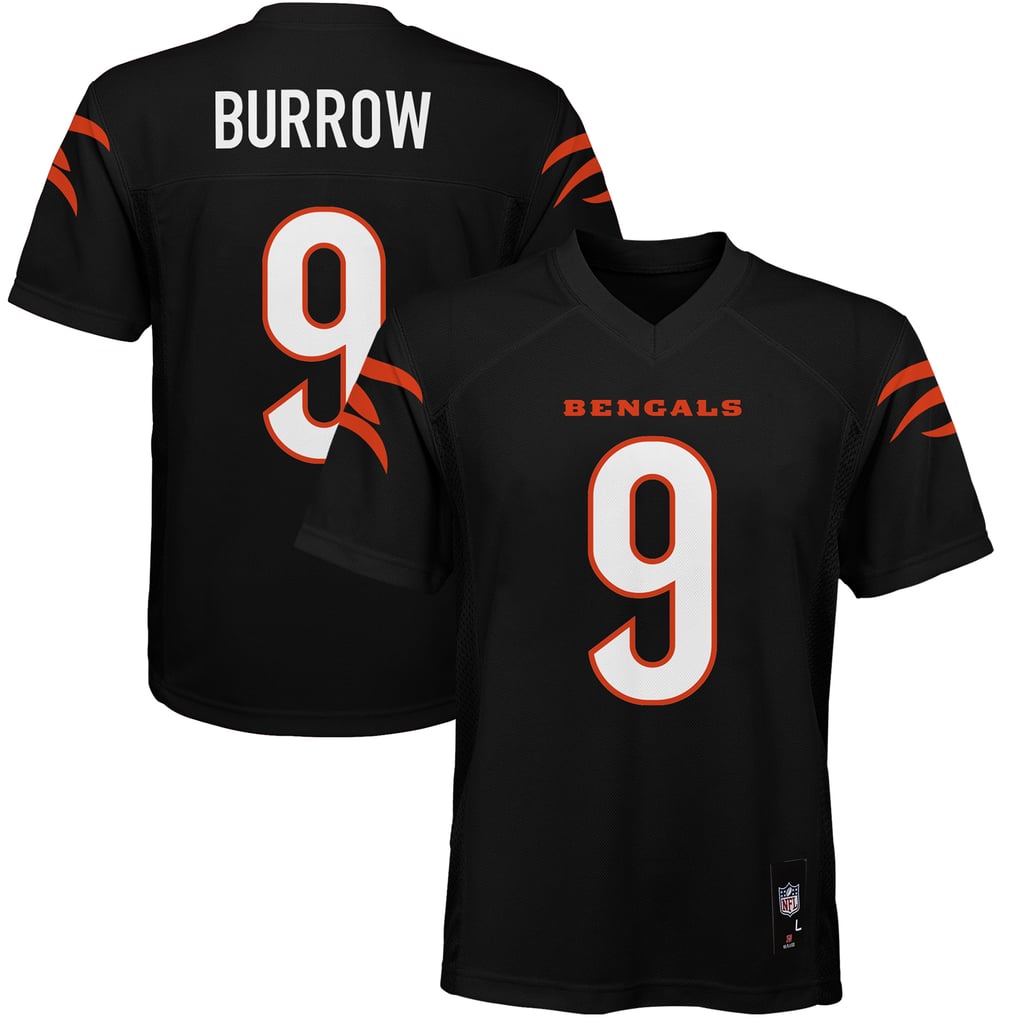 Youth Cincinnati Bengals Joe Burrow Black Replica Jersey - Image 1