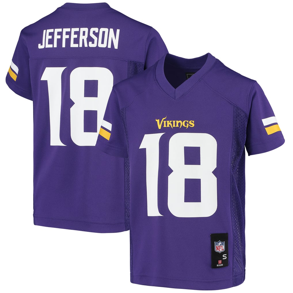 Youth Minnesota Vikings Justin Jefferson Purple Replica Jersey - Image 1