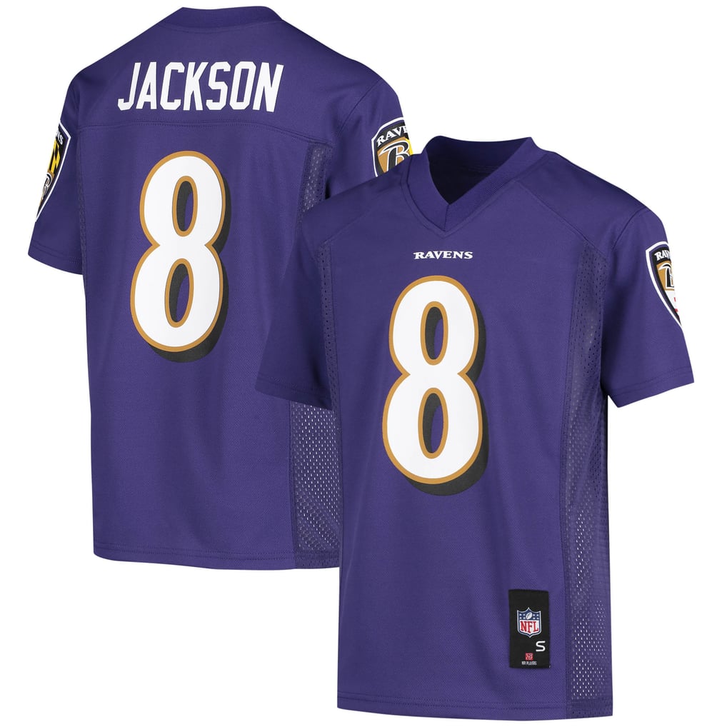 Youth Baltimore Ravens Lamar Jackson Purple Replica Jersey