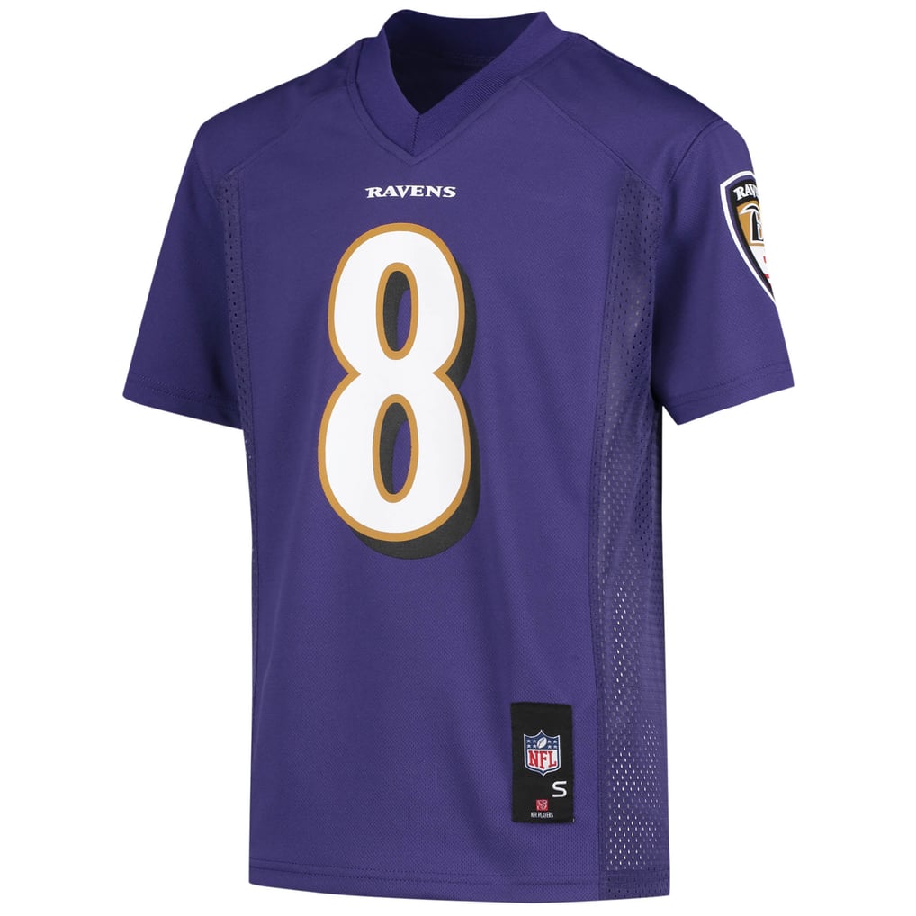 Youth Baltimore Ravens Lamar Jackson Purple Replica Jersey