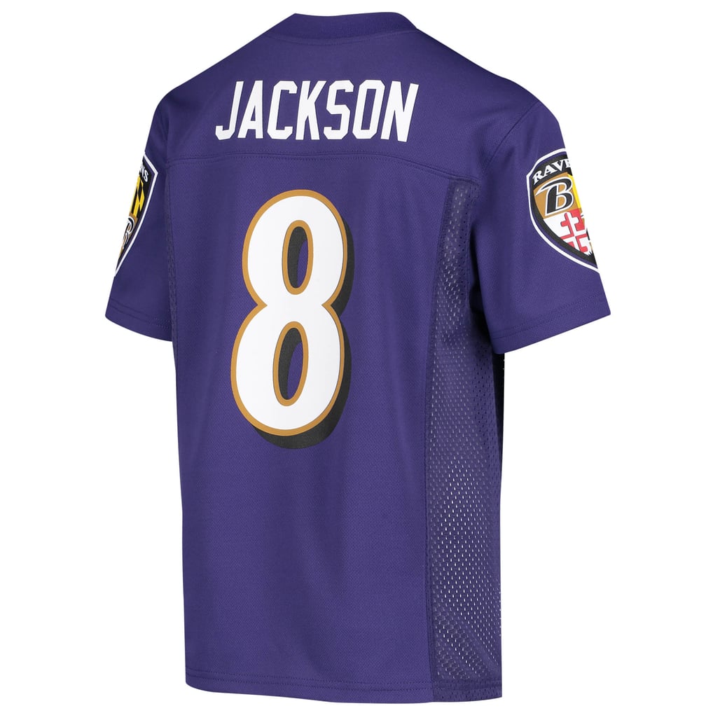Youth Baltimore Ravens Lamar Jackson Purple Replica Jersey