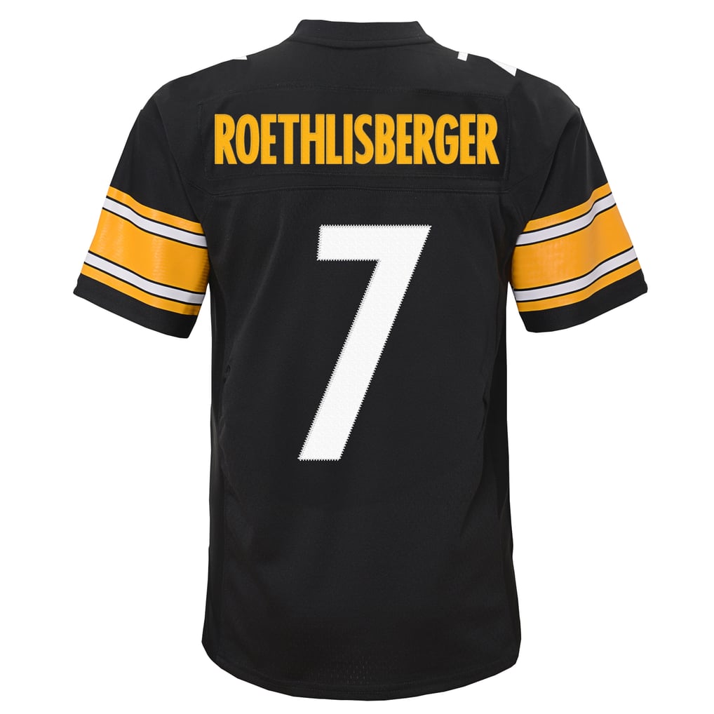 Youth Pittsburgh Steelers Ben Roethlisberger Mitchell & Ness Black 2004 Legacy Replica Jersey - Image 4