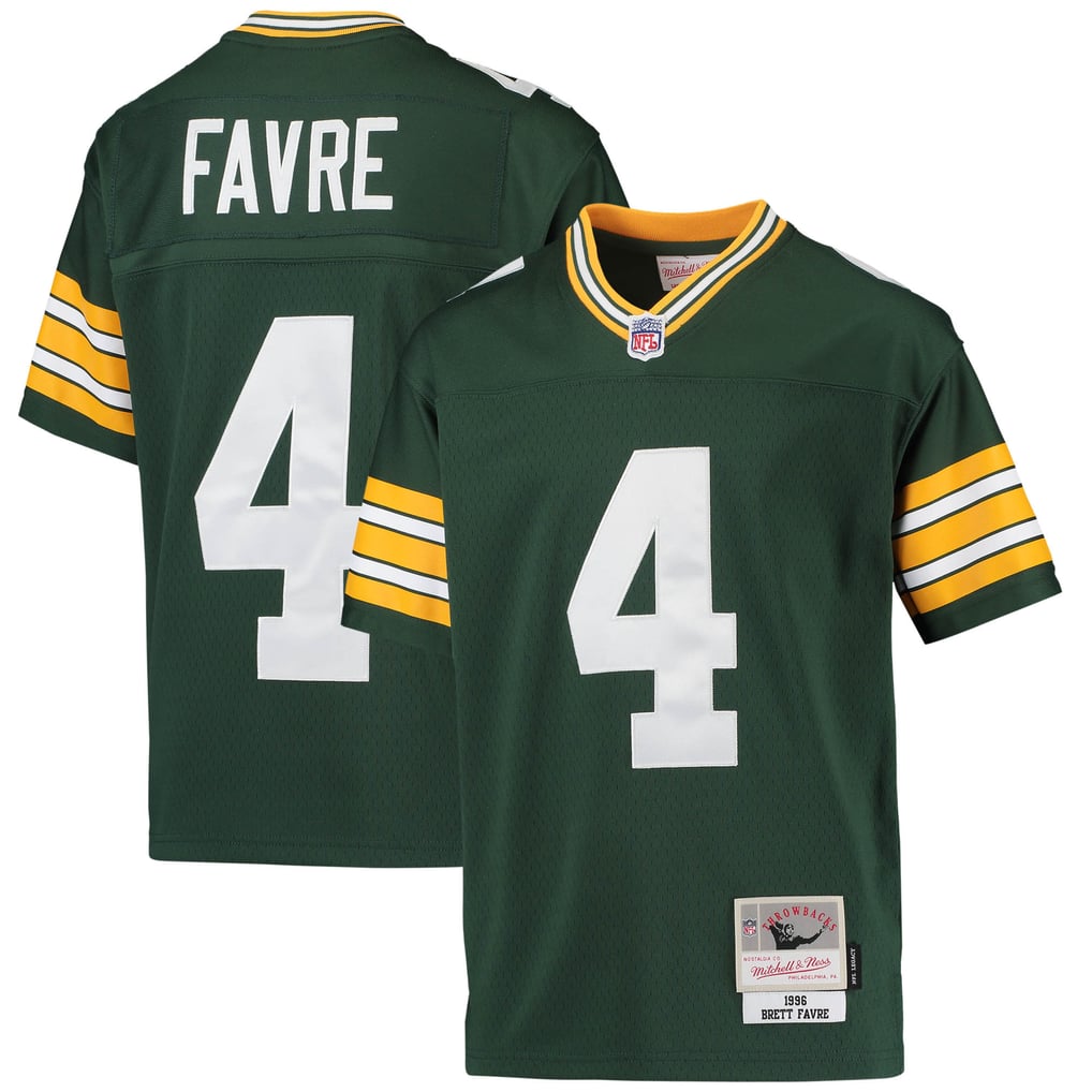 Youth Green Bay Packers Brett Favre Mitchell & Ness Green 1996 Retired Player Legacy Jersey - Image 1