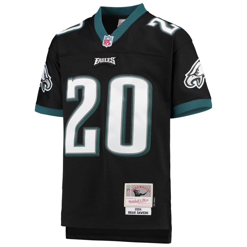 Youth Philadelphia Eagles Brian Dawkins Mitchell & Ness Black 2004 Legacy Retired Player Jersey - Image 3