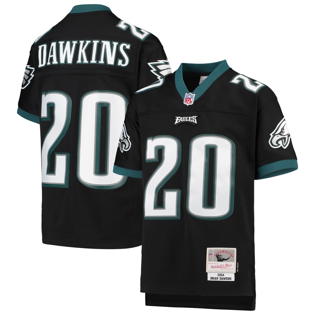 Youth Philadelphia Eagles Brian Dawkins Mitchell & Ness Black 2004 Legacy Retired Player Jersey - Image 1