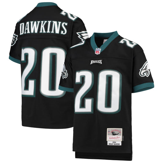 Youth Philadelphia Eagles Brian Dawkins Mitchell & Ness Black 2004 Legacy Retired Player Jersey - Image 1
