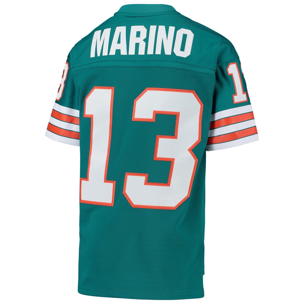 Youth Miami Dolphins Dan Marino Mitchell & Ness Aqua 1984 Legacy Retired Player Jersey - Image 4