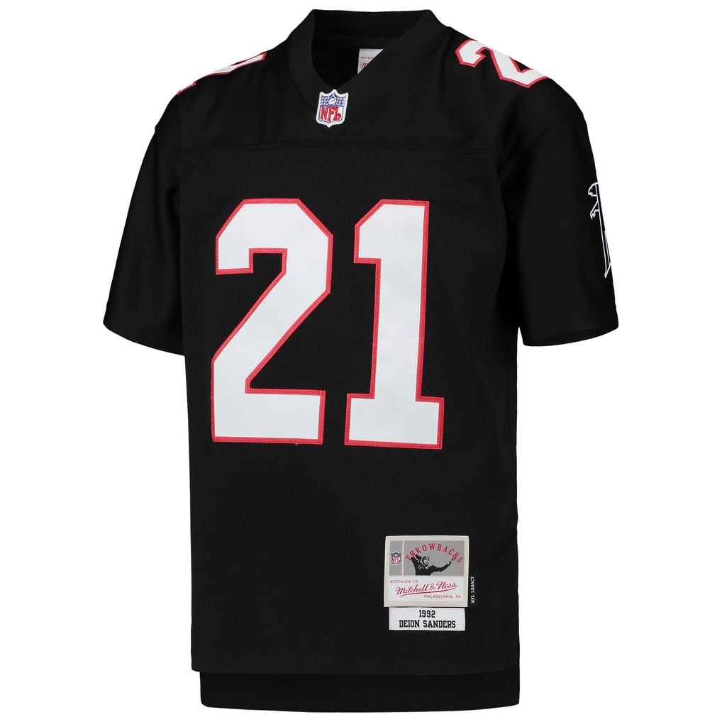 Youth Atlanta Falcons Deion Sanders Mitchell & Ness Black 1992 Legacy Retired Player Jersey