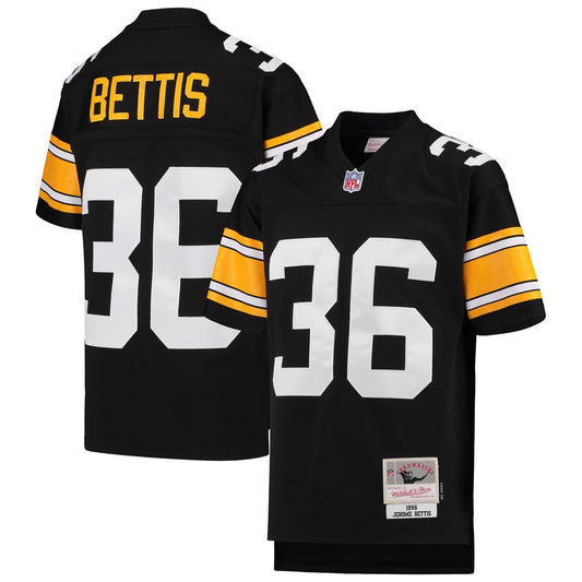 Youth Pittsburgh Steelers Jerome Bettis Mitchell & Ness Black 1996 Legacy Retired Player Jersey - Image 1