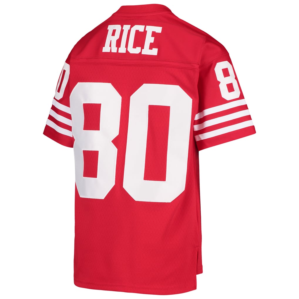 Youth San Francisco 49ers Jerry Rice Mitchell & Ness Scarlet 1990 Legacy Retired Player Jersey - Image 4
