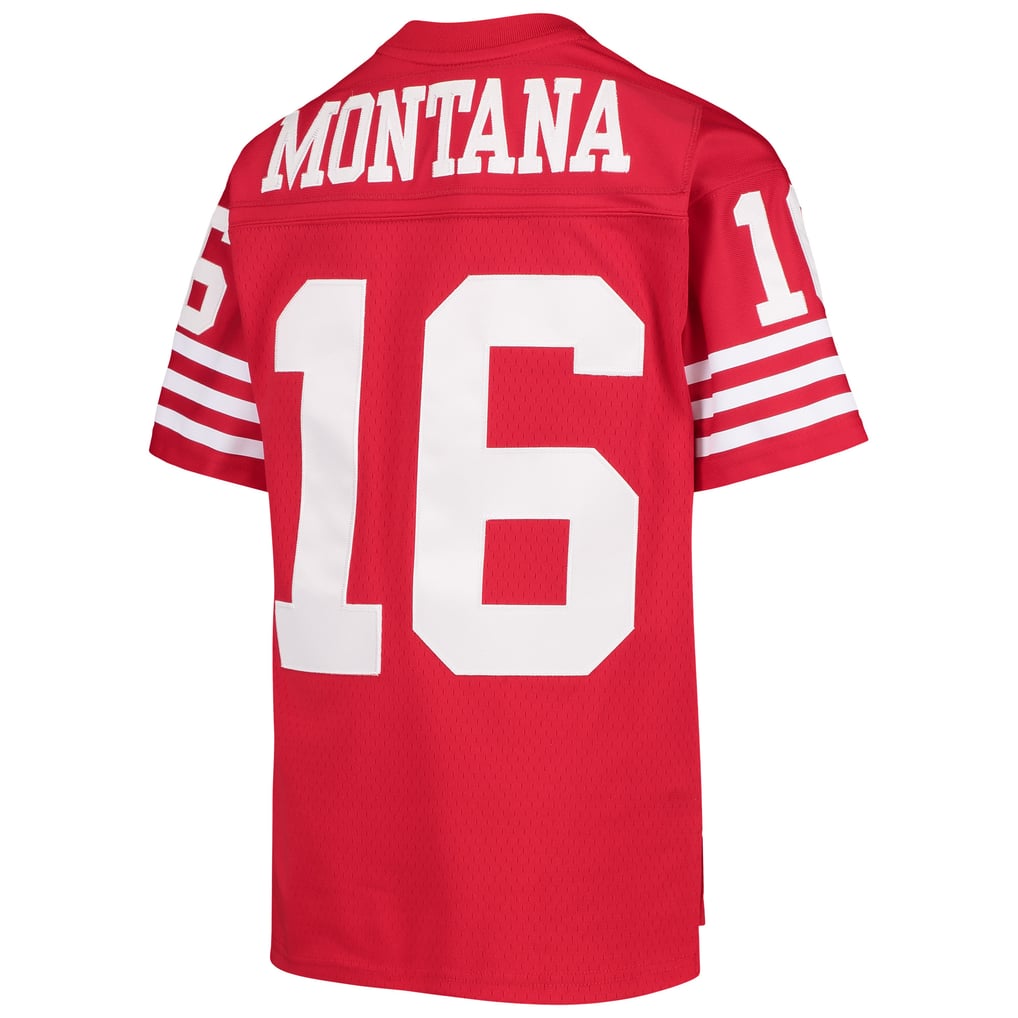 Youth San Francisco 49ers Joe Montana Mitchell & Ness Scarlet 1990 Legacy Retired Player Jersey - Image 4