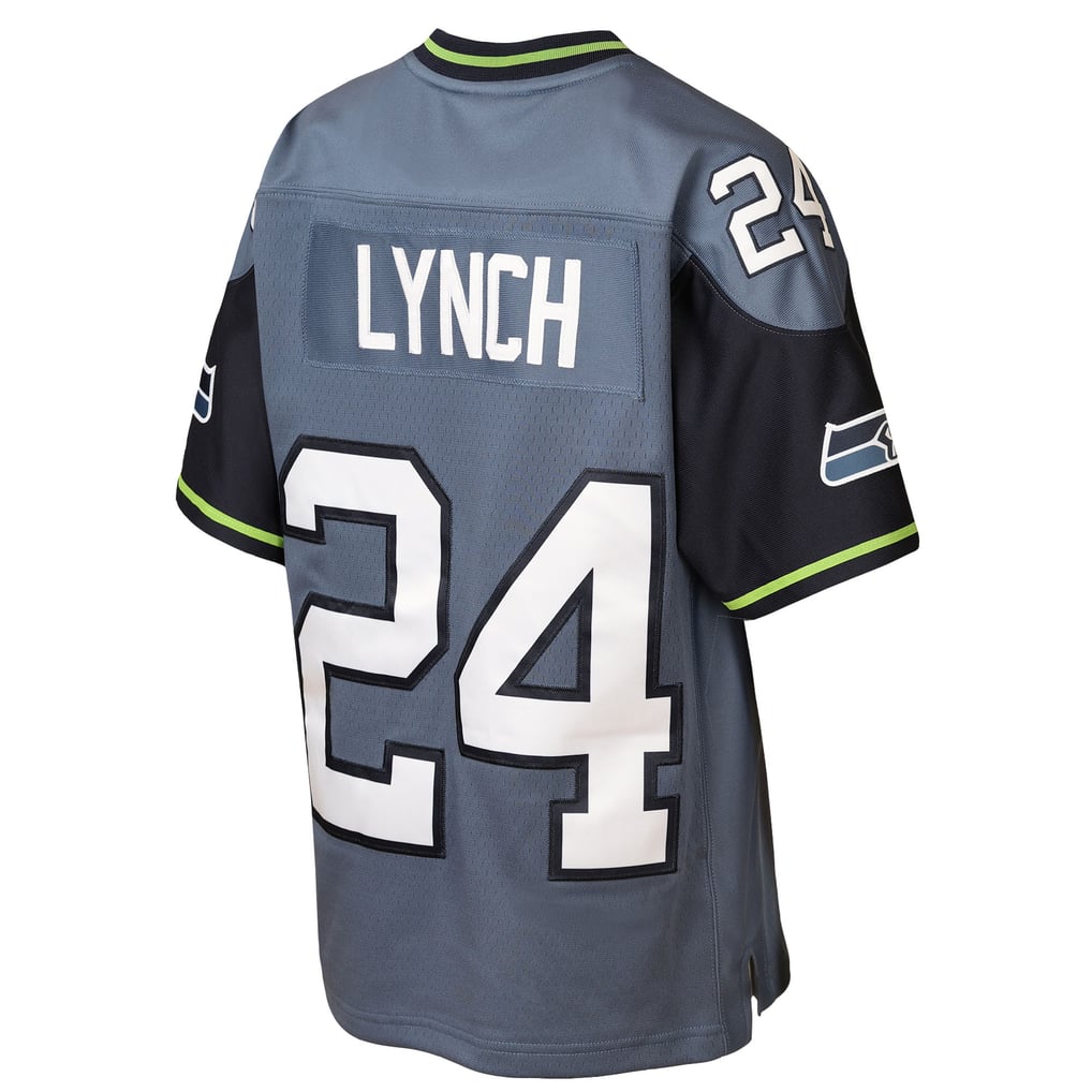Youth Seattle Seahawks Marshawn Lynch Mitchell & Ness Blue Legacy Jersey - Image 4