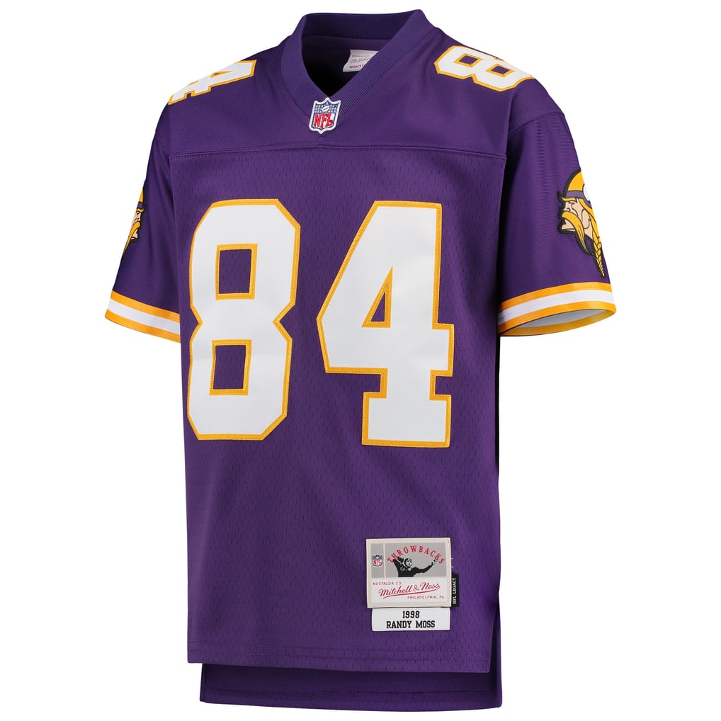 Youth Minnesota Vikings Randy Moss Mitchell & Ness Purple 1998 Legacy Retired Player Jersey - Image 3