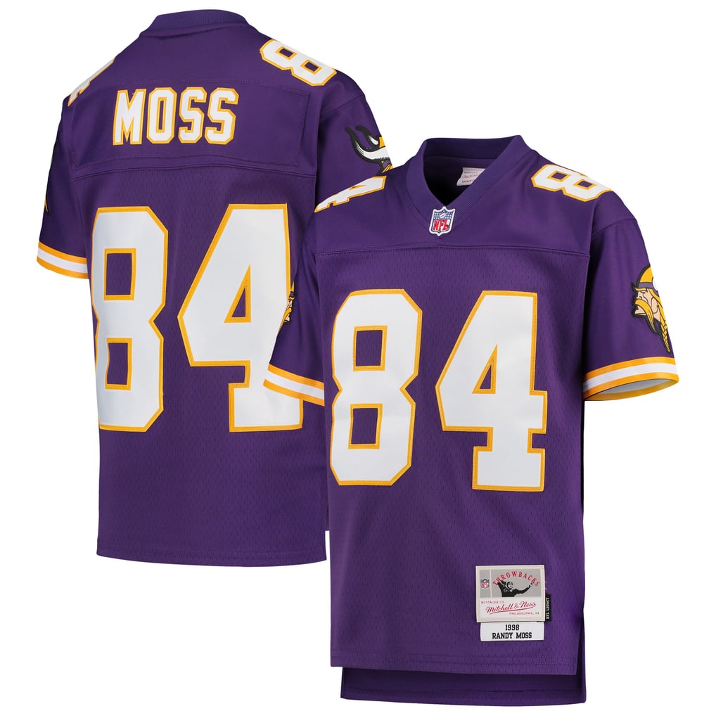 Youth Minnesota Vikings Randy Moss Mitchell & Ness Purple 1998 Legacy Retired Player Jersey - Image 1