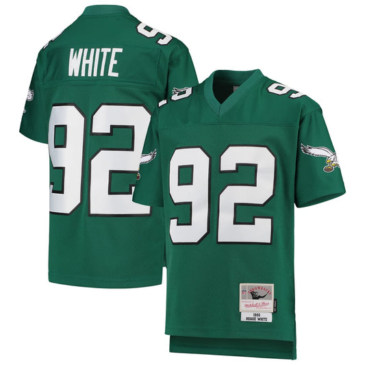 Youth Philadelphia Eagles Reggie White Mitchell & Ness Green 1990 Legacy Retired Player Jersey - Image 1