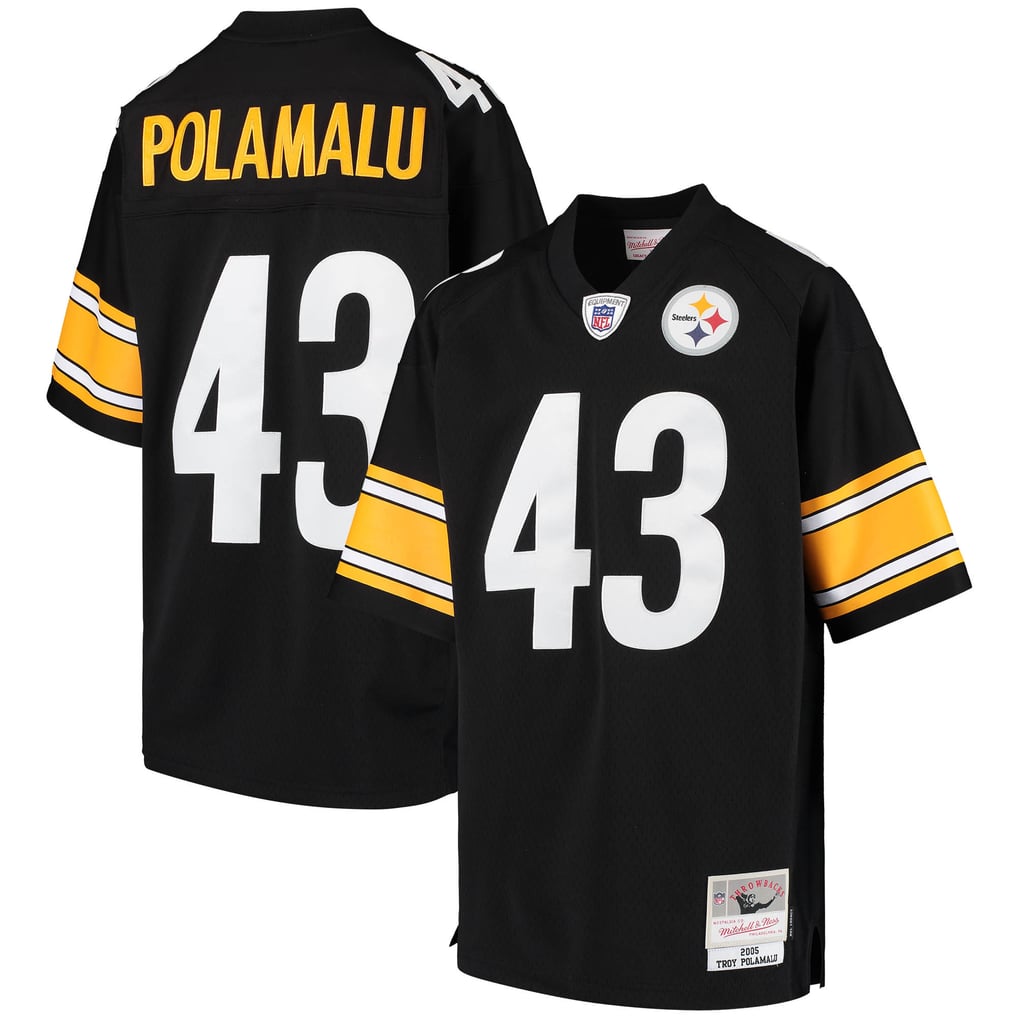 Youth Pittsburgh Steelers Troy Polamalu Mitchell & Ness Black 2005 Gridiron Classics Retired Player Legacy Jersey - Image 2