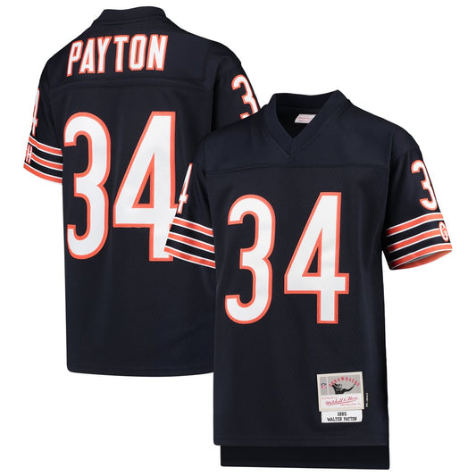 Youth Chicago Bears Walter Payton Mitchell & Ness Navy 1985 Legacy Retired Player Jersey - Image 1
