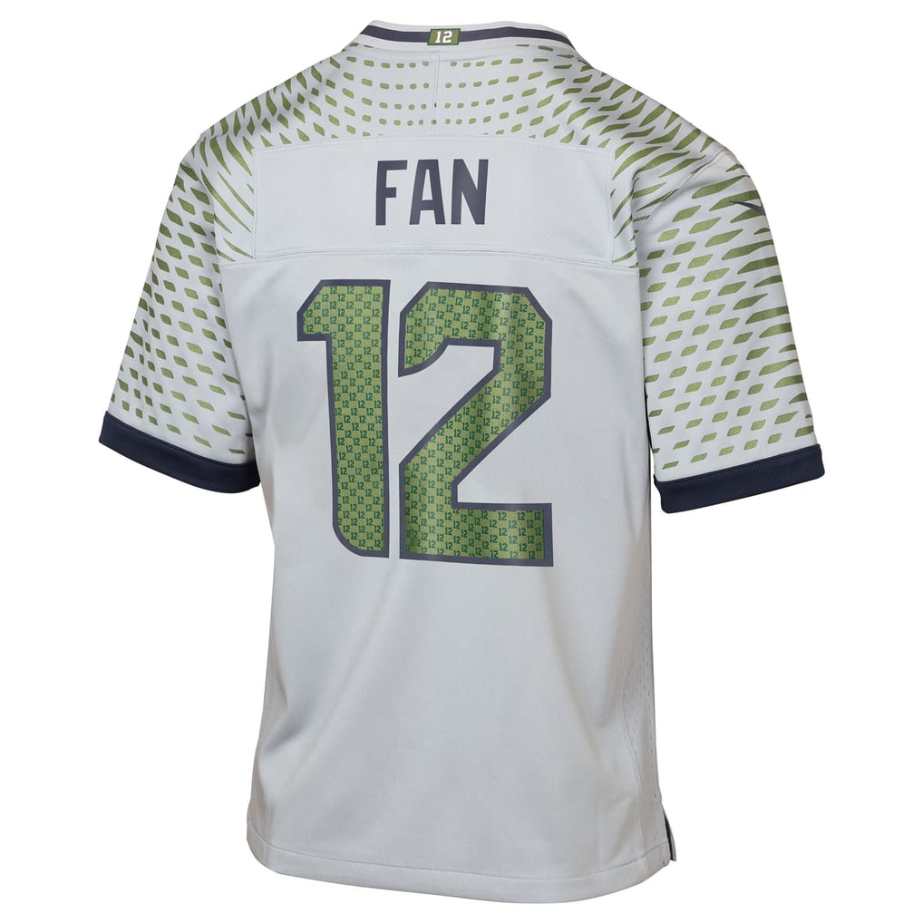Youth Seattle Seahawks 12s Nike Gray Rivalries Collection Game Jersey - Image 4