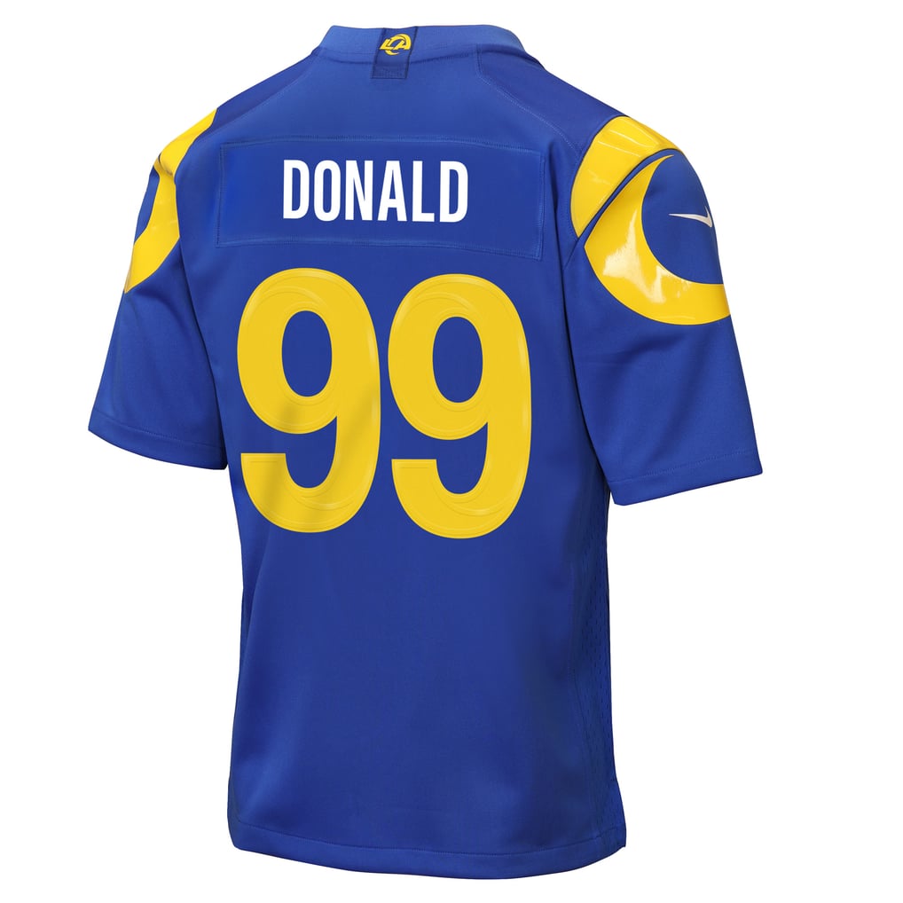 Youth Los Angeles Rams Aaron Donald Nike Royal Game Jersey - Image 4