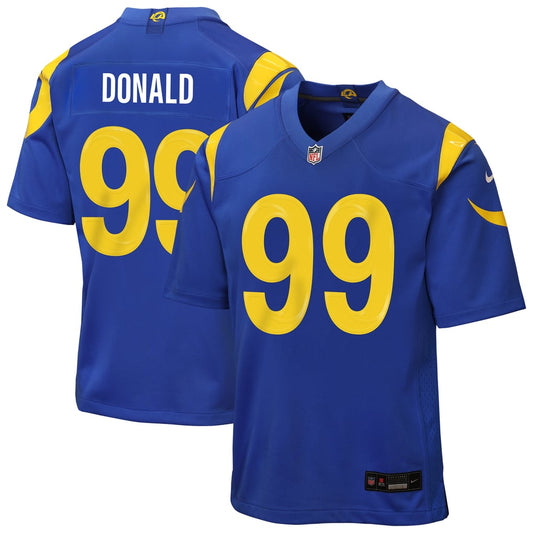 Youth Los Angeles Rams Aaron Donald Nike Royal Game Jersey - Image 1