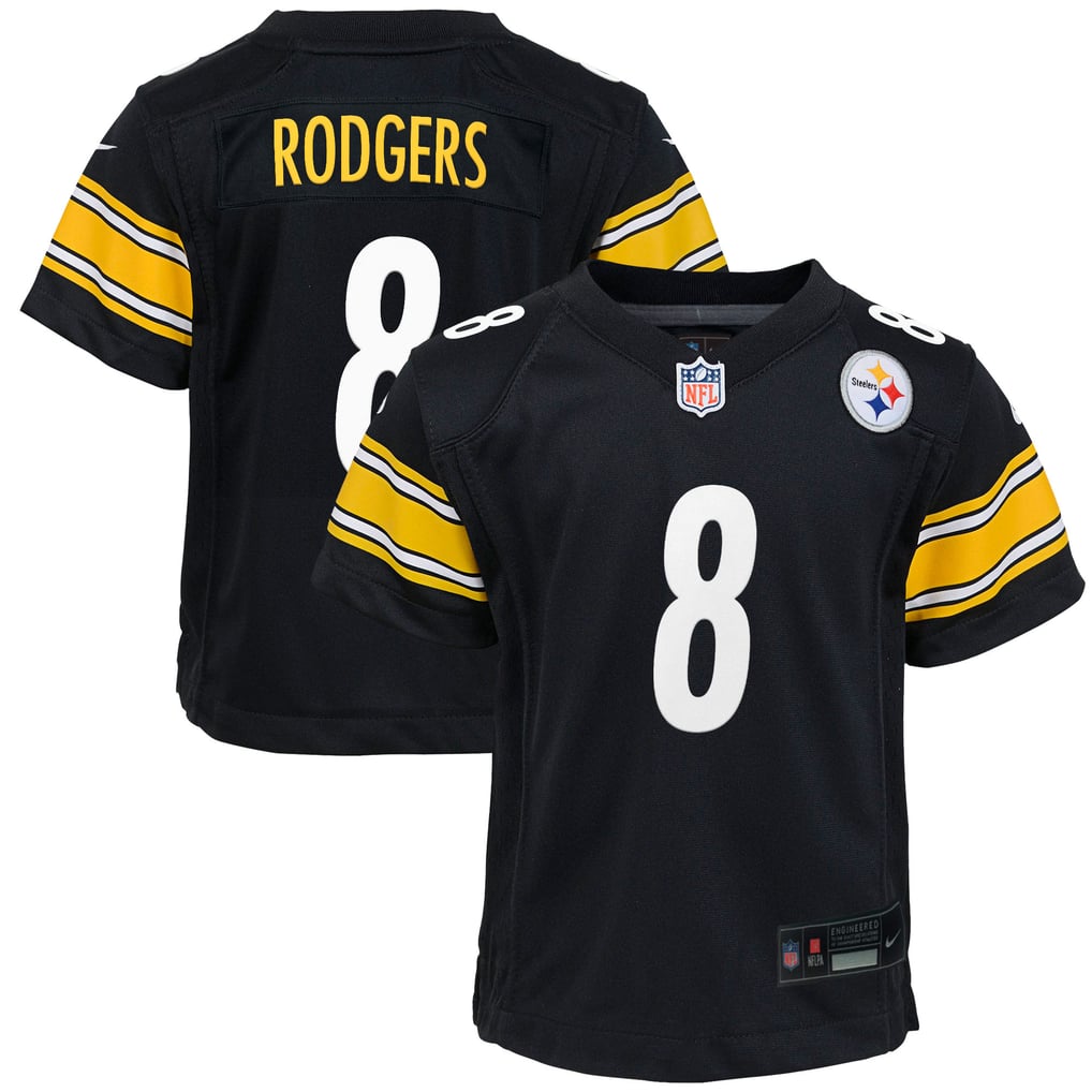 Youth Pittsburgh Steelers Aaron Rodgers Nike Black Game Jersey - Image 2