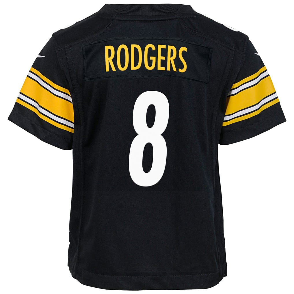 Youth Pittsburgh Steelers Aaron Rodgers Nike Black Game Jersey - Image 4