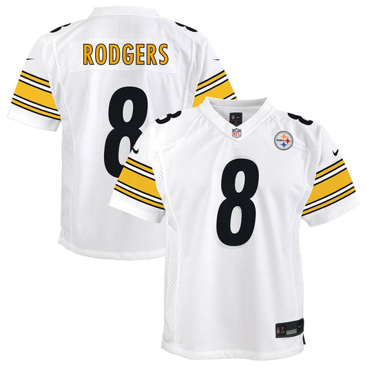 Youth Pittsburgh Steelers Aaron Rodgers Nike White  Game Jersey - Image 1