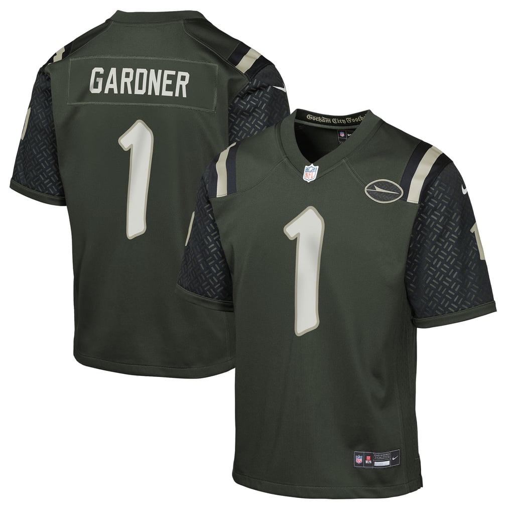 Youth New York Jets Ahmad Sauce Gardner Nike Green Rivalries Collection Game Jersey - Image 1