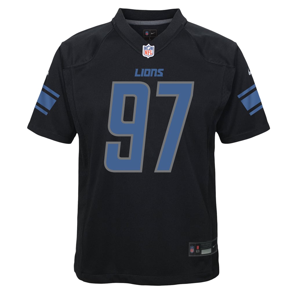 Youth Detroit Lions Aidan Hutchinson Nike Black Game Jersey - Image 3
