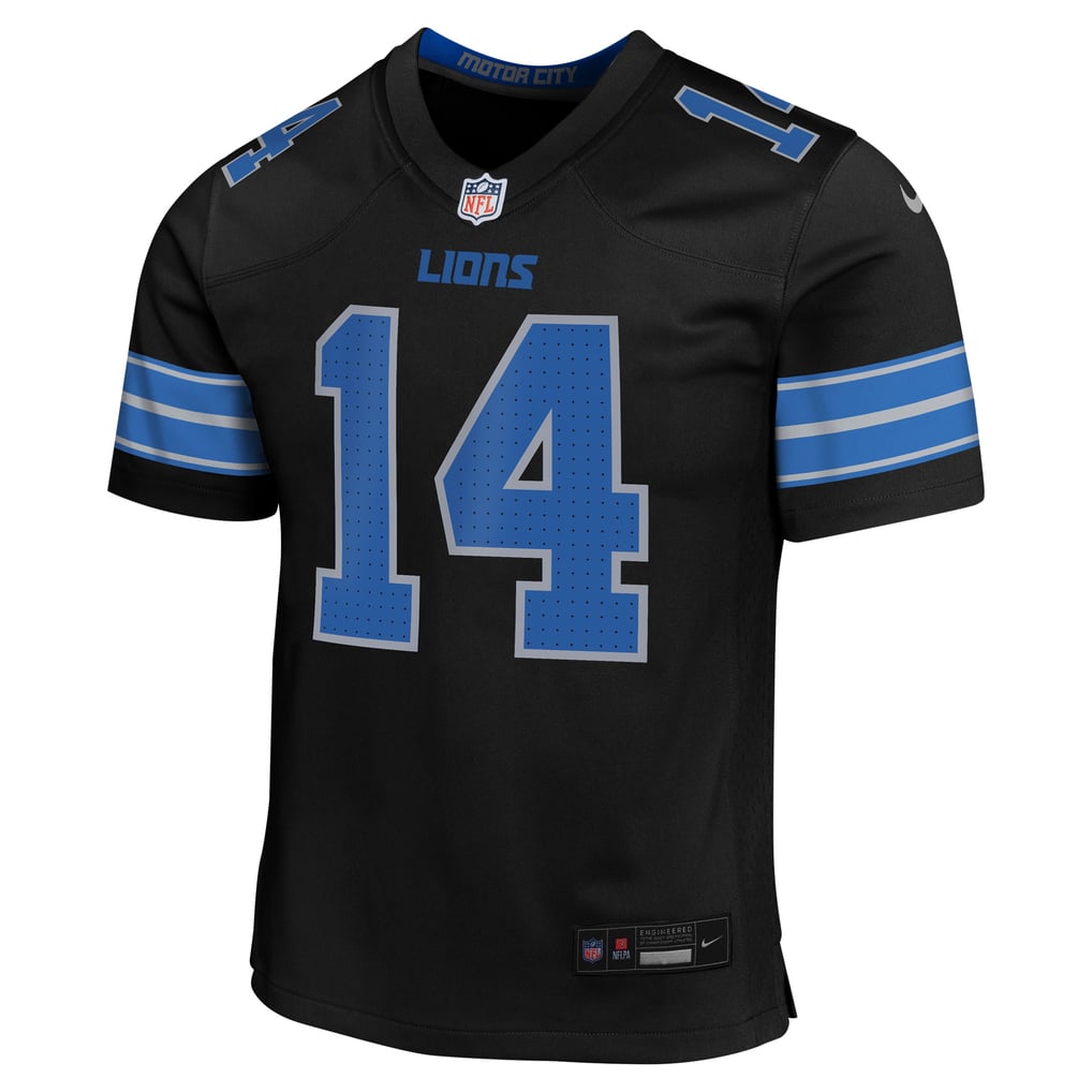 Youth Detroit Lions Amon-Ra St. Brown Nike Black Game Jersey - Image 3