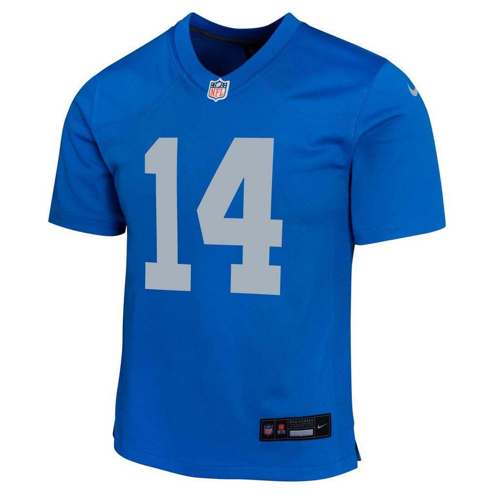 Youth Detroit Lions Amon-Ra St. Brown Nike Blue Game Jersey - Image 3