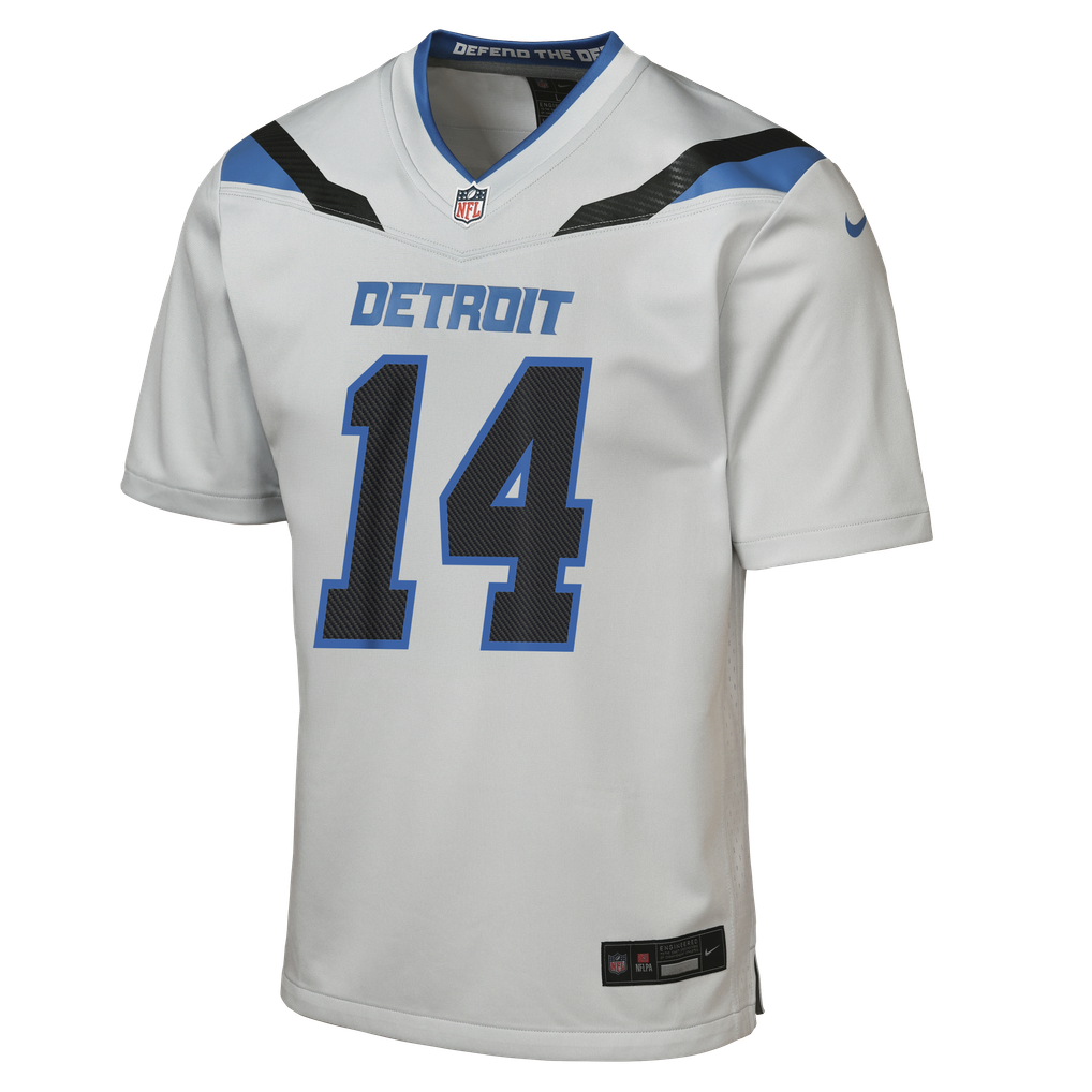 Youth Detroit Lions Amon-Ra St. Brown Nike Silver 2026 Rivalries Collection Game Jersey - Image 3