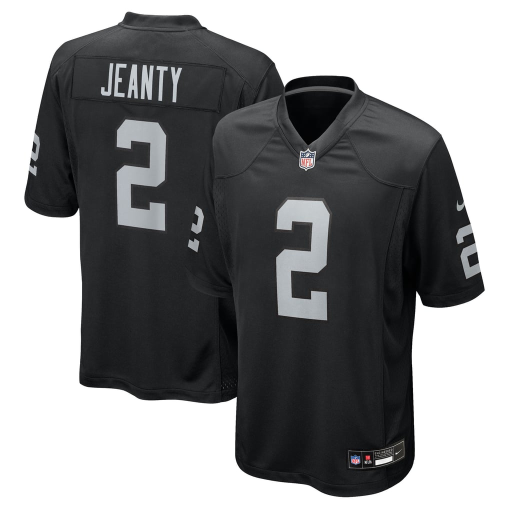 Youth Las Vegas Raiders Ashton Jeanty Nike Black Game Jersey - Image 2