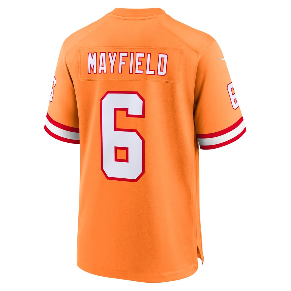 Youth Tampa Bay Buccaneers Baker Mayfield Nike Orange Alternate Game Jersey - Image 4
