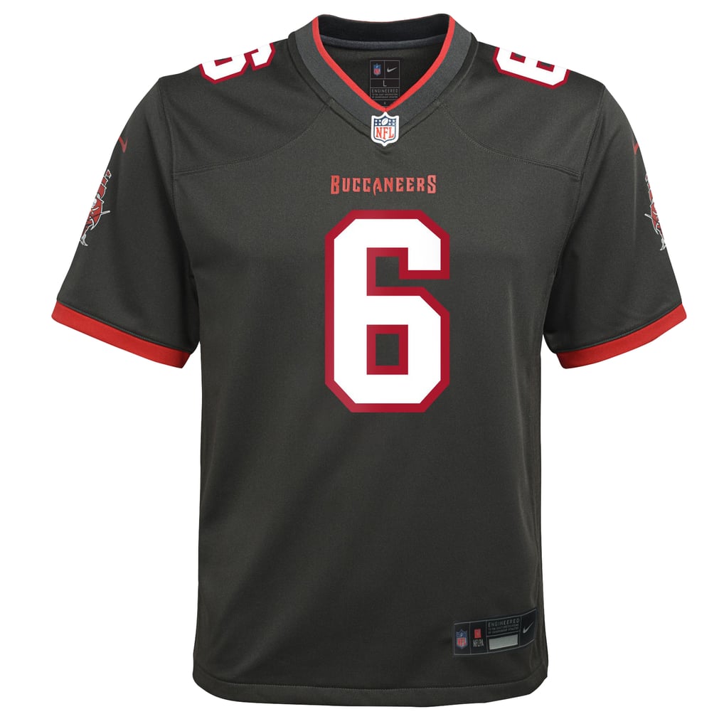 Youth Tampa Bay Buccaneers Baker Mayfield Nike Pewter Game Jersey - Image 3