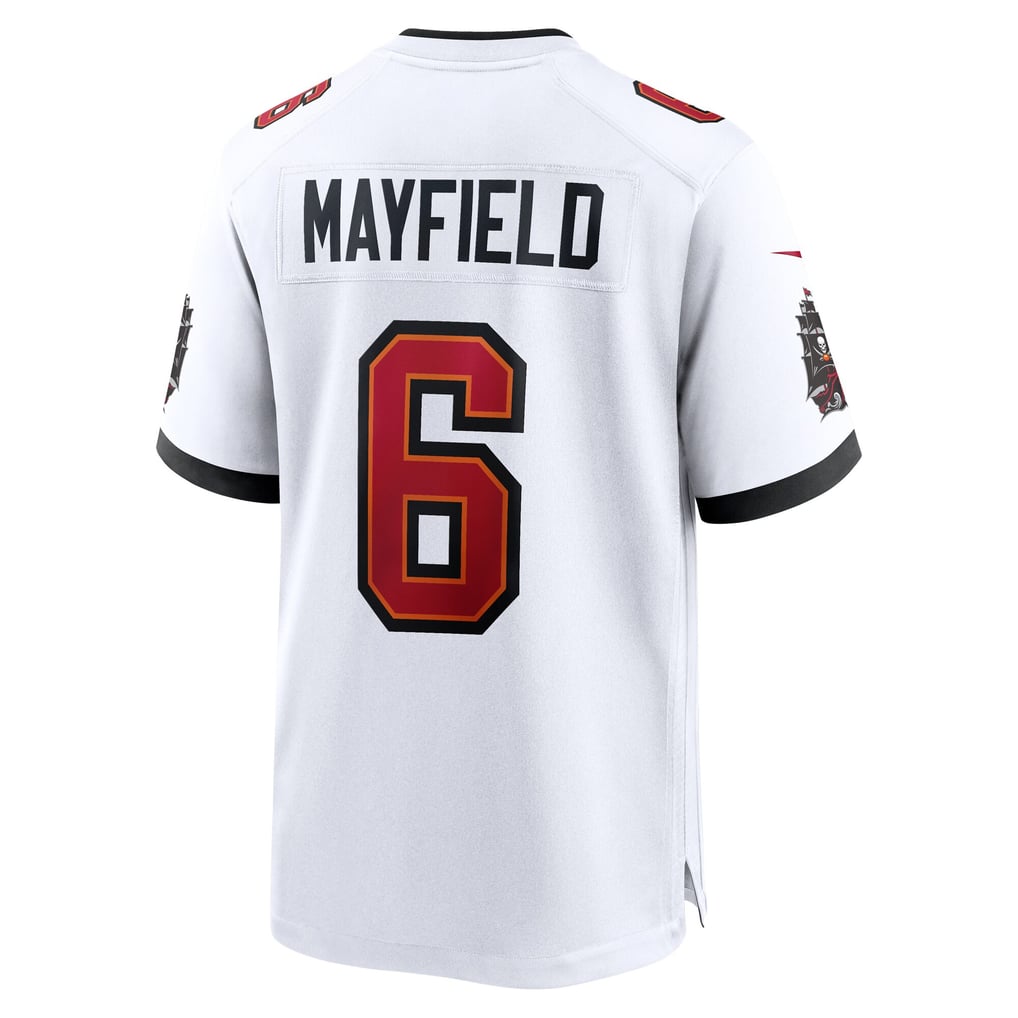 Youth Tampa Bay Buccaneers Baker Mayfield Nike White Game Jersey - Image 4