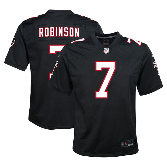 Youth Atlanta Falcons Bijan Robinson Nike Black Game Jersey