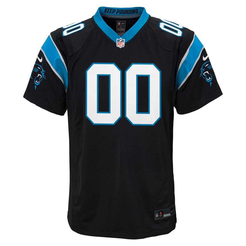 Youth Carolina Panthers Nike Black Custom Game Jersey - Image 3
