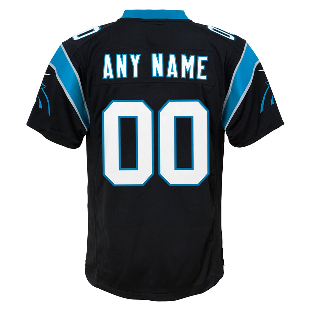 Youth Carolina Panthers Nike Black Custom Game Jersey - Image 4