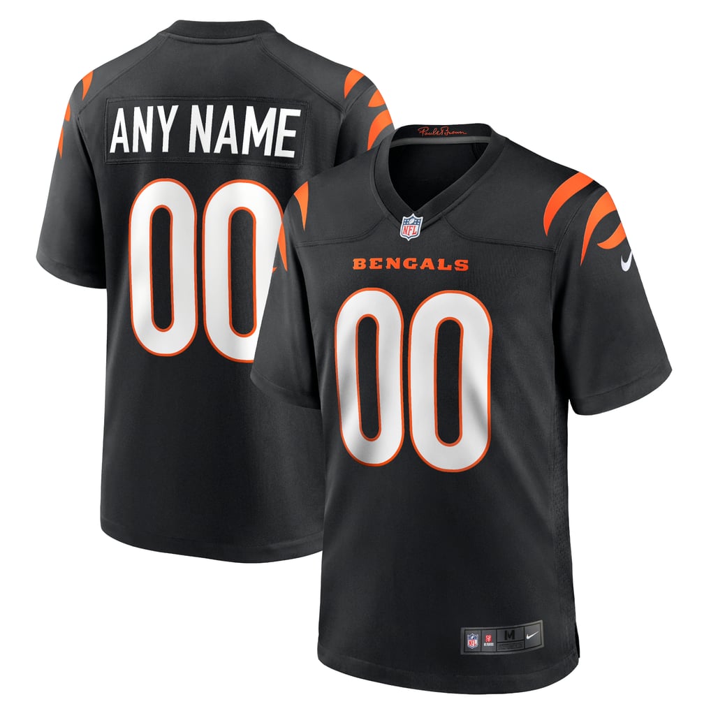 Youth Cincinnati Bengals Nike Black Logo Game Custom Jersey - Image 2