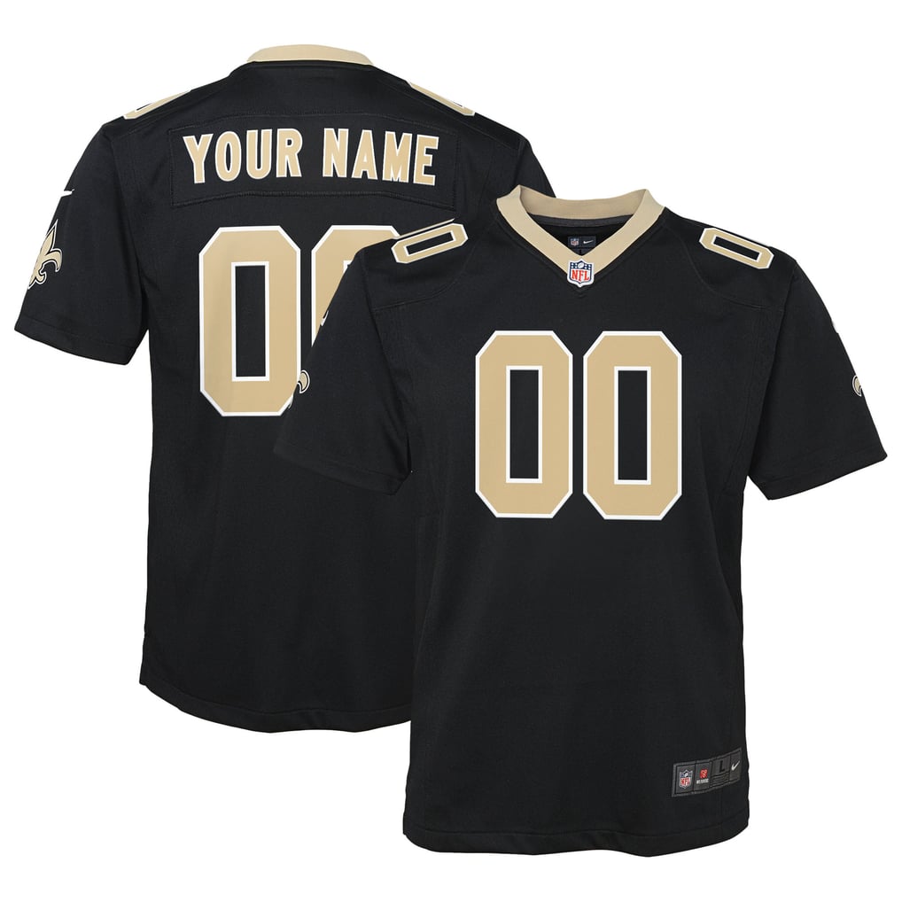 Youth New Orleans Saints Nike Black Custom Game Jersey - Image 2