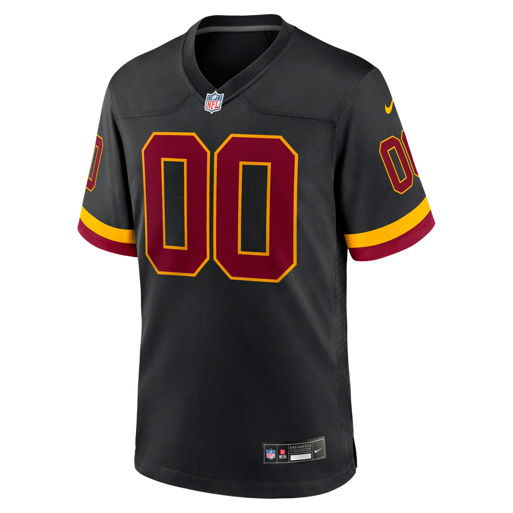 Youth Washington Commanders Nike Black Hail Raiser Alternate Custom Game Jersey - Image 3
