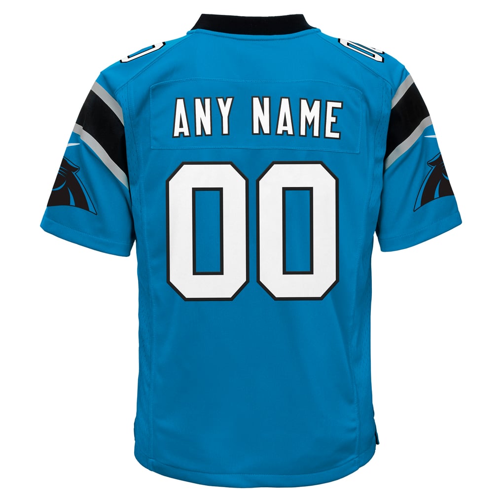 Youth Carolina Panthers Nike Blue Alternate Custom Game Jersey - Image 4
