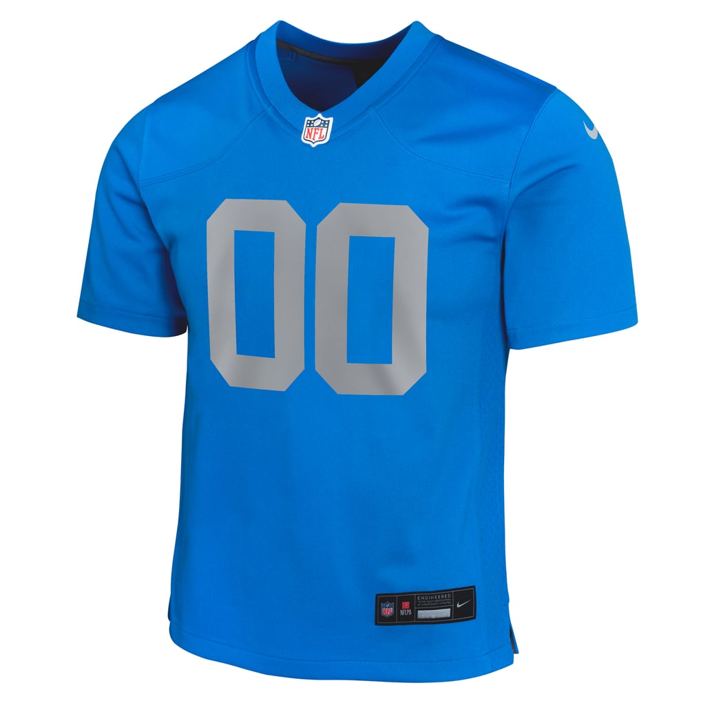 Youth Detroit Lions Nike Blue Alternate Custom Game Jersey - Image 3