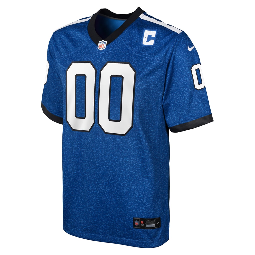 Youth Indianapolis Colts  Nike Blue Indiana Nights Alternate Custom Game Jersey - Image 3