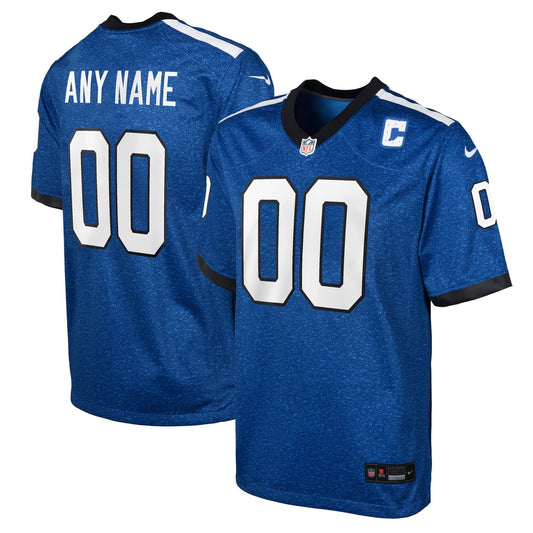 Youth Indianapolis Colts  Nike Blue Indiana Nights Alternate Custom Game Jersey - Image 1