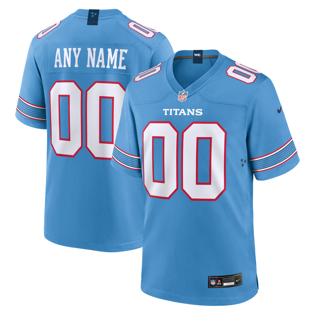 Youth Tennessee Titans Nike Blue Game Custom Jersey - Image 2