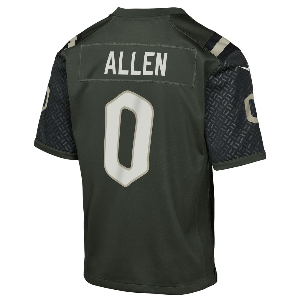 Youth New York Jets Braelon Allen Nike Gotham Green 2025 Rivalries Collection Game Jersey - Image 4